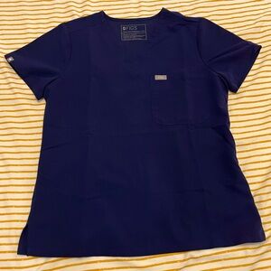 Navy blue FIGS Scrub top XSP